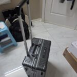Versatile Aluminum Frame Carry-On Luggage with USB Charging Port. Front Compartment. TSA Lock. Airline Approved Carry On Hardside Suitcase with Spinner Wheels (Grey. 20inch) photo review